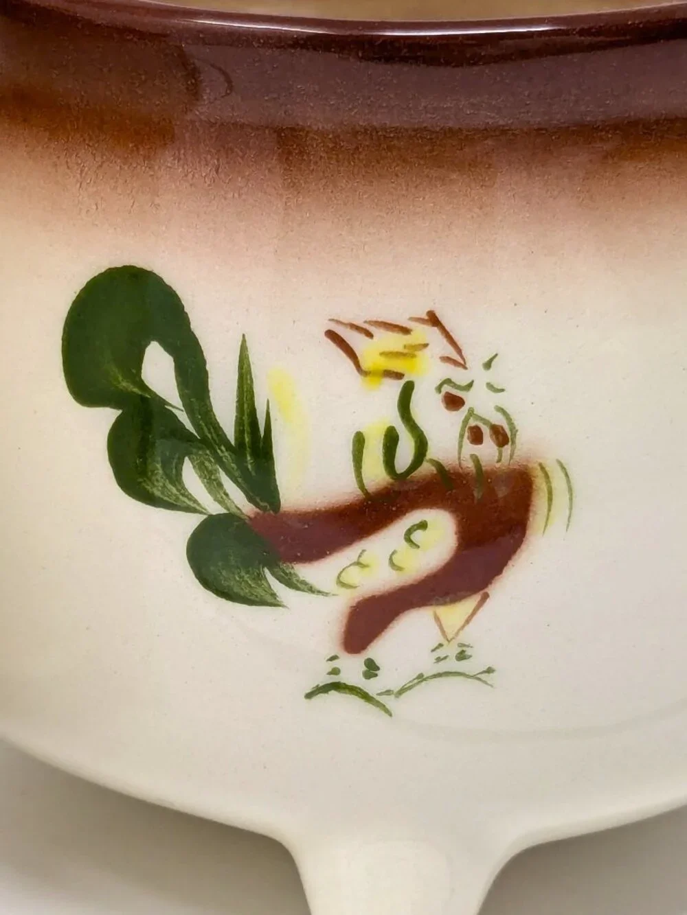 Brock of California CHANTICLEER Rooster Sugar & Creamer Set VTG 50s Farmhouse